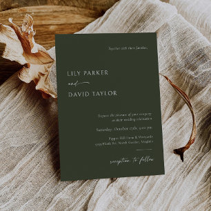Modern Wedding Invitation Template with Photo