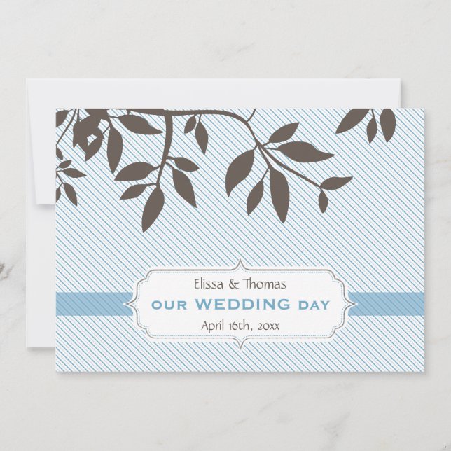 MODERN WEDDING INVITATIONS :: fine 5L (Front)