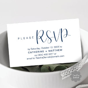 Modern Wedding Invites RSVP Reminder 