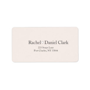 Modern Wedding Label