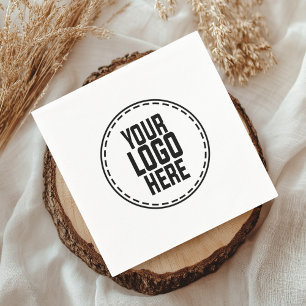 Modern Wedding Logo Beverage Corporate Logo Event Napkin