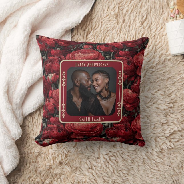 Modern Wedding Marriage Throw Pillow For Husband (Blanket)