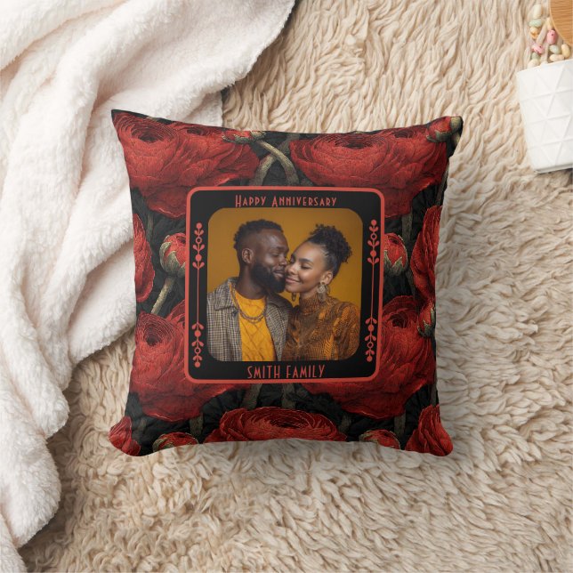Modern Wedding Marriage Throw Pillow For Husband (Blanket)