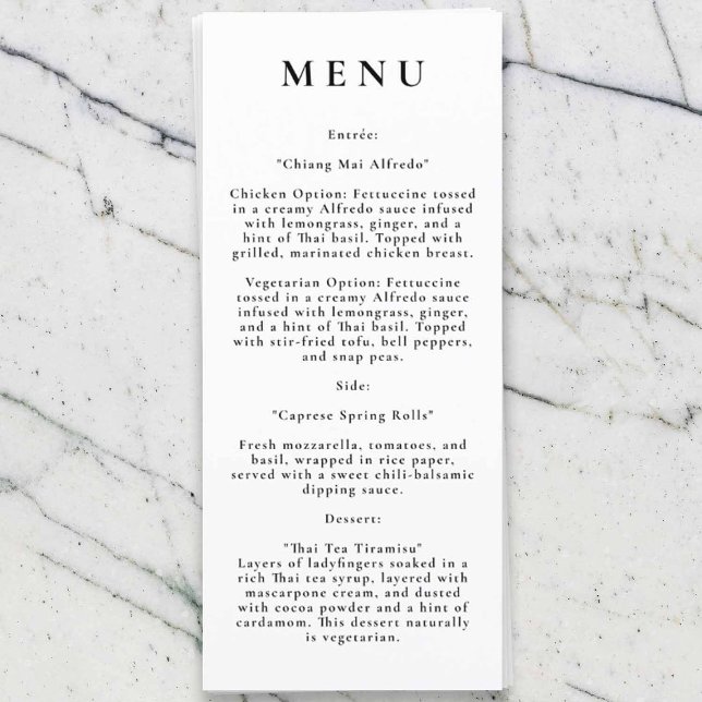 Modern Wedding Menu (Creator Uploaded)
