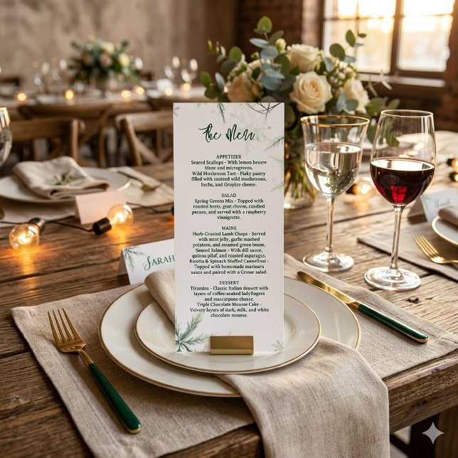 Modern Wedding Menu, Minimalist Menu, Elegant  Menu (Creator Uploaded)