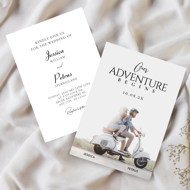 Modern wedding photo adventure  invitation (Creator Uploaded)