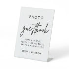 Modern Wedding Photo Guestbook Sign