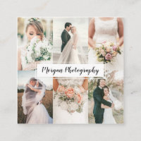 Modern wedding photographer photo collage minimal