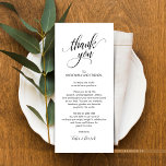 Modern Wedding Place Setting Thank You Card<br><div class="desc">Share the love and show your appreciation to your guests,  when they sit down at their seat and read this personalised charming thank you place card. It's a wonderful way to kick off your special day celebration!</div>