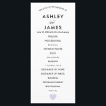 Modern Wedding Program for Ceremony Lavender Heart Programme<br><div class="desc">This modern wedding program is perfect for your ceremony. It is fully customisable. To add or remove sections,  change colour of text/background,  or adjust spacing,  click "customise further."</div>