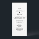 Modern Wedding Program Template<br><div class="desc">This beautiful Modern Wedding Program Template are fully customisable for your special day. Shop today!
Must-have customised Modern Wedding Program Template printed on beautifully thick card. Charming designs,  professional printing & affordable prices.</div>