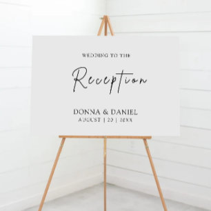 Modern Wedding Reception Welcome Sign