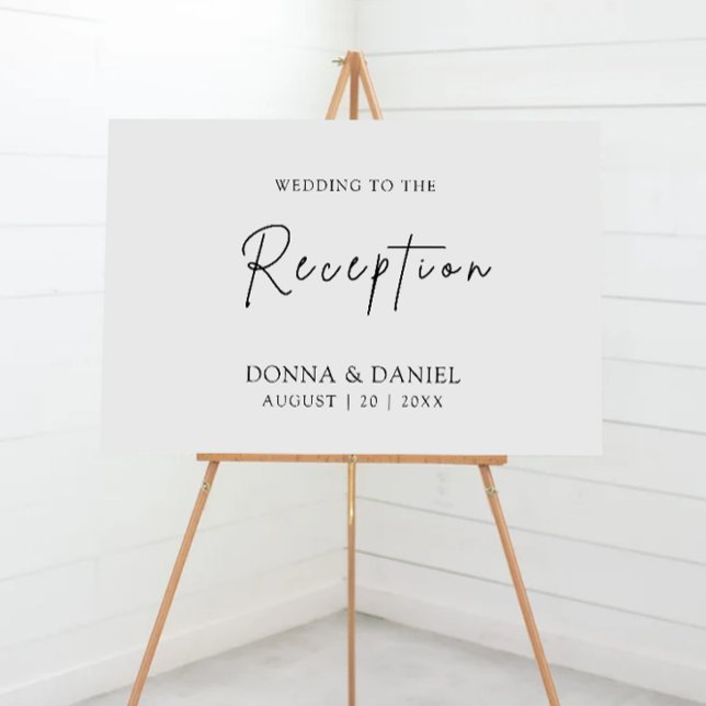 Modern Wedding Reception Welcome Sign (Modern Wedding Reception Welcome Sign)