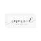 Modern Wedding Reserved Card Sign Calligraphy