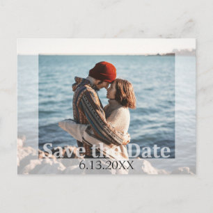 Modern Wedding Save the Date Photo  Postcard