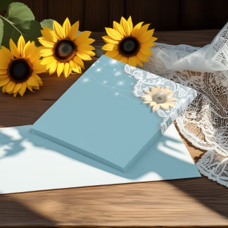 Modern Wedding Shower Lace Sunflower String Lights Post-it Notes