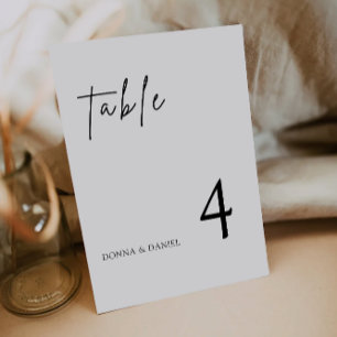 Modern Wedding Table Cards Template