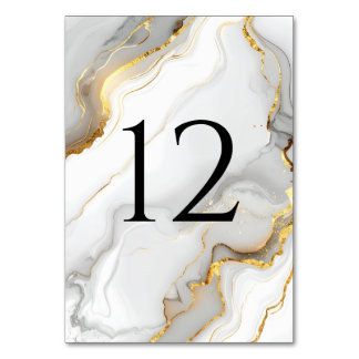 Modern Wedding Table Numbers (1–20)