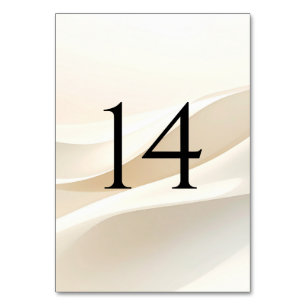 Modern Wedding Table Numbers (1–20)