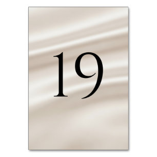 Modern Wedding Table Numbers (1–20)