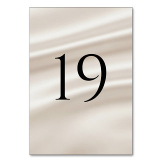 Modern Wedding Table Numbers (1–20)