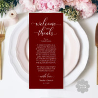 Modern Wedding Table Place Setting Thank You Card