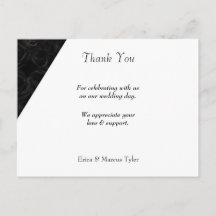 MODERN WEDDING THANK YOU CARD