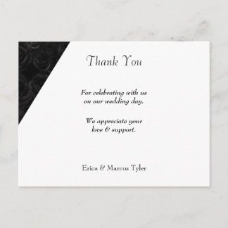 MODERN WEDDING THANK YOU CARD