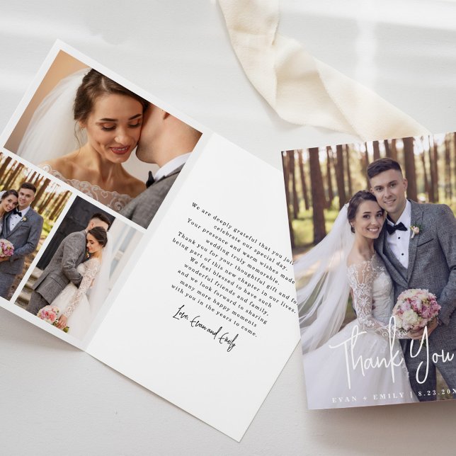 Modern Wedding Thank You Card (Creator Uploaded)