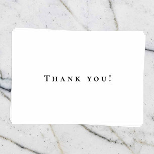 Modern Wedding Thank You Card