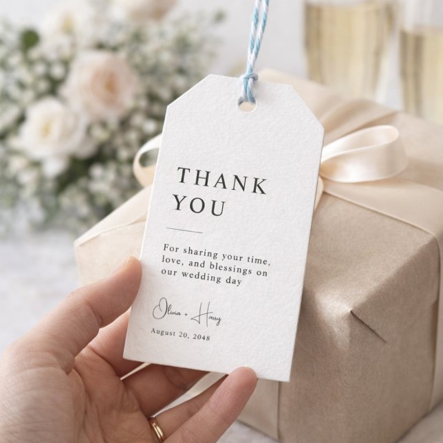 Modern Wedding Thank You Favor Tag (Creator Uploaded)