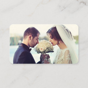 Modern Wedding Website QR RSVP Photo Enclosure Bus Business Card
