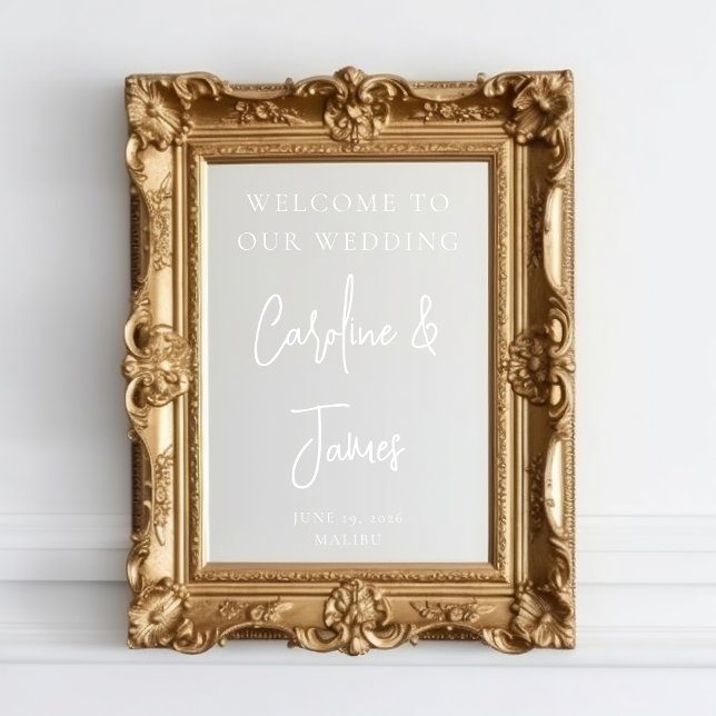 Modern Wedding Welcome Script Mirror (Creator Uploaded)