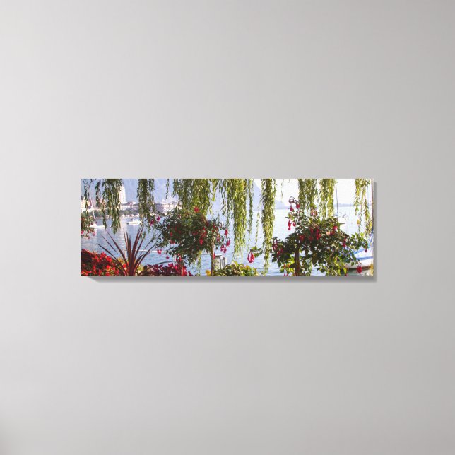 Modern Weeping Willow Stretched Canvas Print (Front)