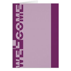 Modern WELCOME Banner + your backgr. & ideas
