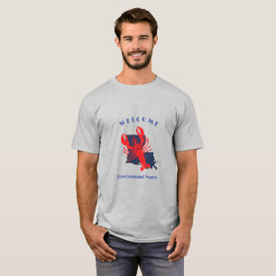 Modern welcome crawfish Louisiana custom name T-Shirt