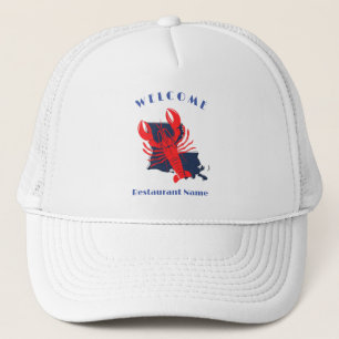 Modern welcome crawfish Louisiana custom name Trucker Hat