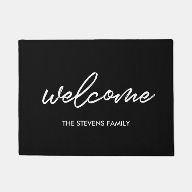 Modern Welcome Doormat (Front)
