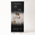 Modern Welcome To Our Wedding Sign Custom Photo