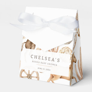 Modern Western Rodeo Watercolor Baby Shower Favour Box