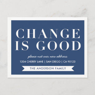 Modern We've Moved New Address Postcard