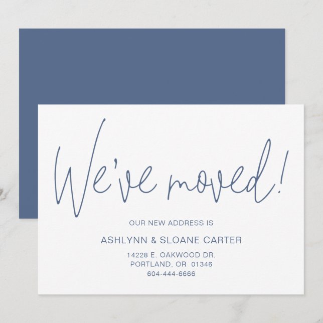 Modern We've Moved New Home Announcement (Front/Back)