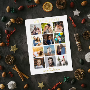 Modern What A Year In Review 12 Photo Collage Real