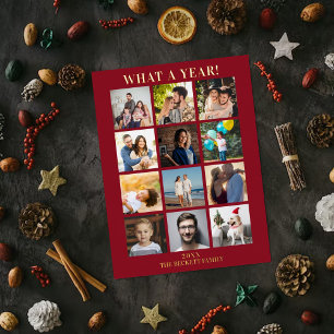 Modern What A Year In Review 12 Photo Collage Real