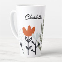 Modern Whimsical Floral Personalised Name