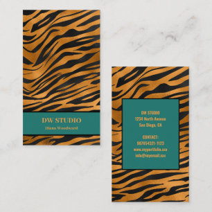 Modern Whimsical Girly Business Card