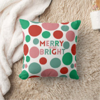 Modern Whimsical Merry & Bright Simple Polka Dot