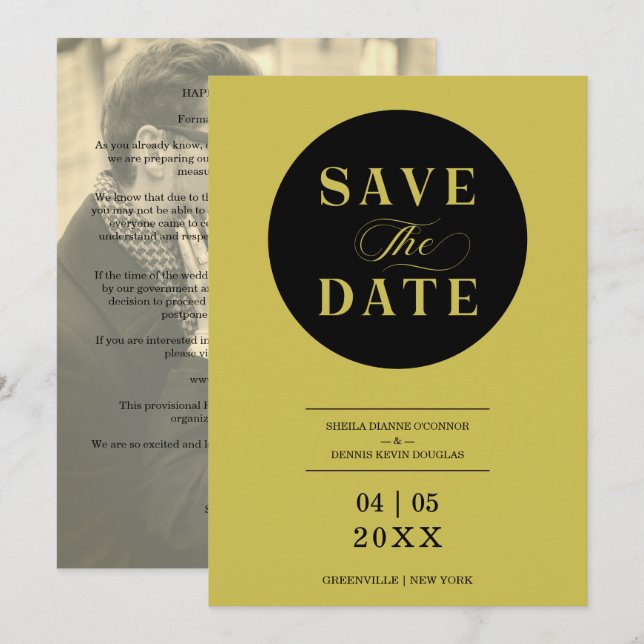 Modern Whimsical Typography Script Custom Photo (Front/Back)