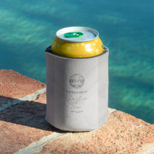 Modern Whimsy Dolphin Wedding Can Cooler