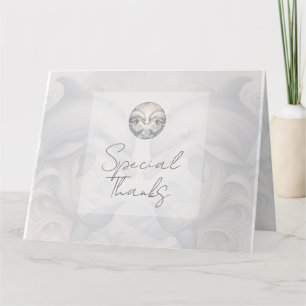 Modern Whimsy Dolphin Wedding Thank You Card
